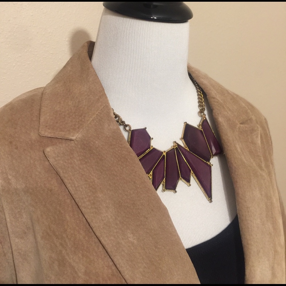 🌷Classic suede blazer In New condition  🌷