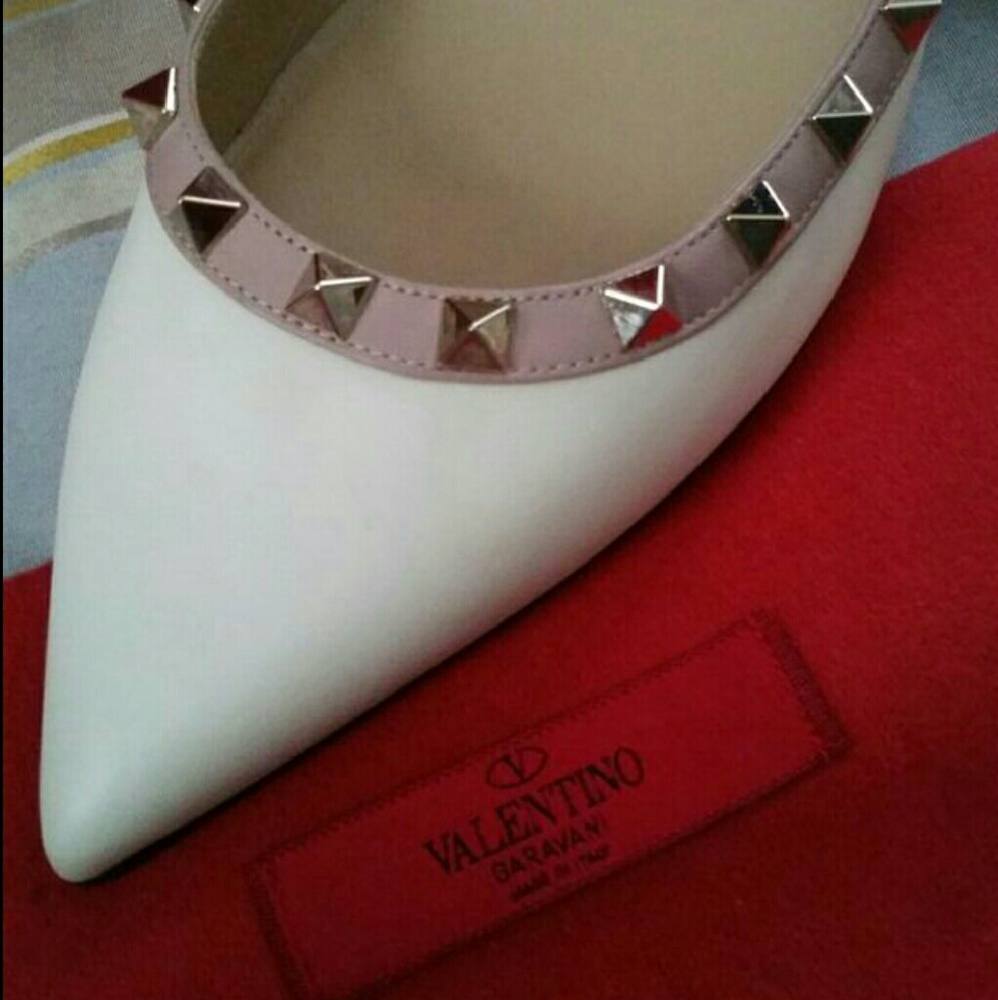 Valentino Rockstuds Ballerina Flats - Picture 1 of 1