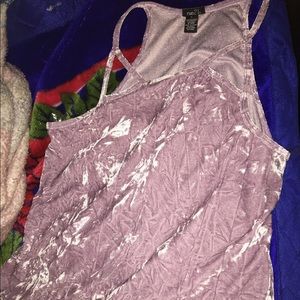 Sleeveless Suede Shirt