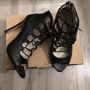 Zara lace heels
