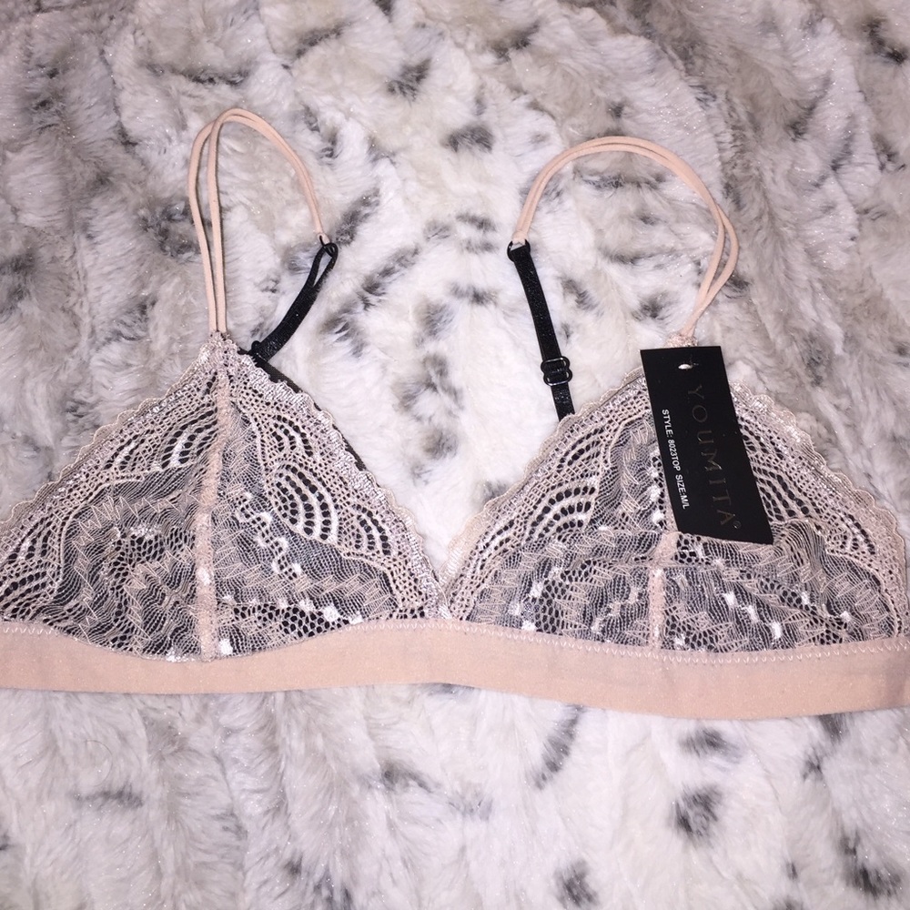 Beige Bralette medium to Large - Picture 2 of 4