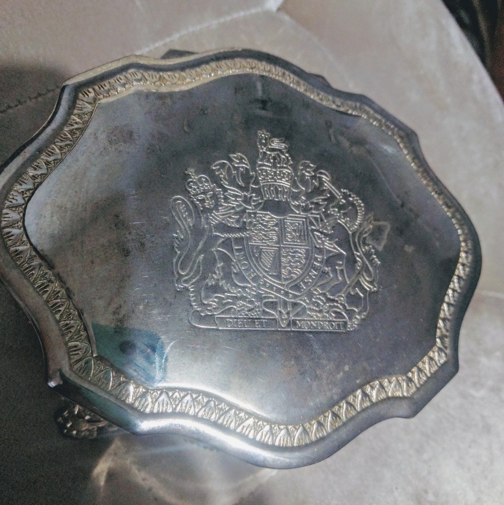 English Antiqued Jewelry box