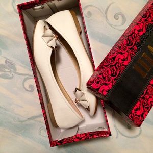 White wedding shoes