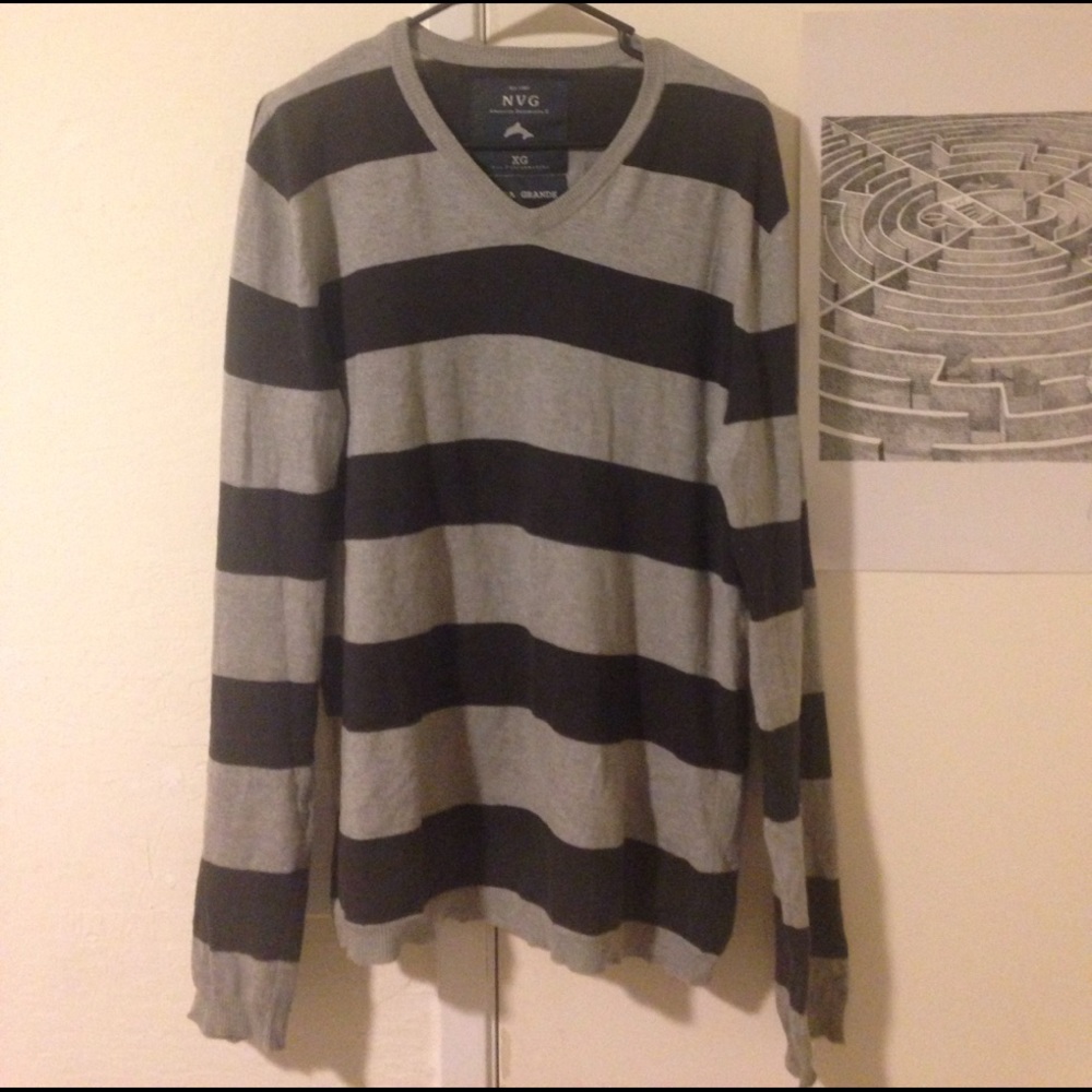 Sweater Grey and Blue