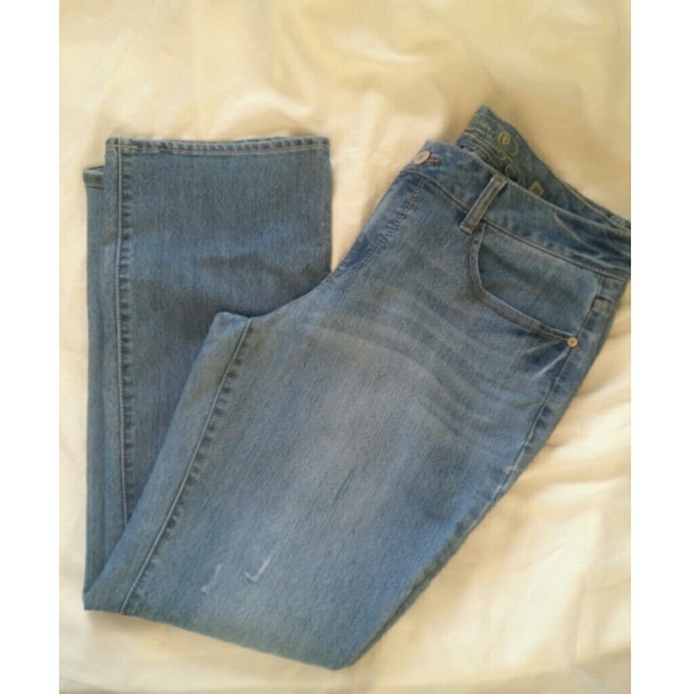Distressed jeans
