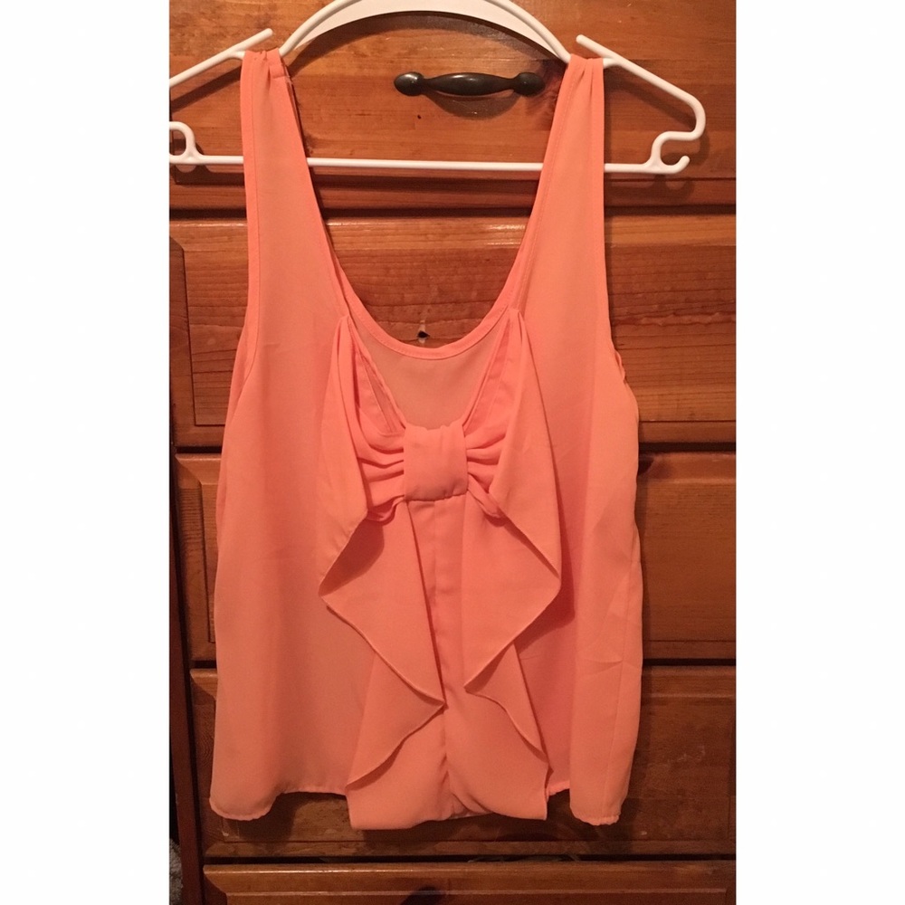 Women's back bow tank