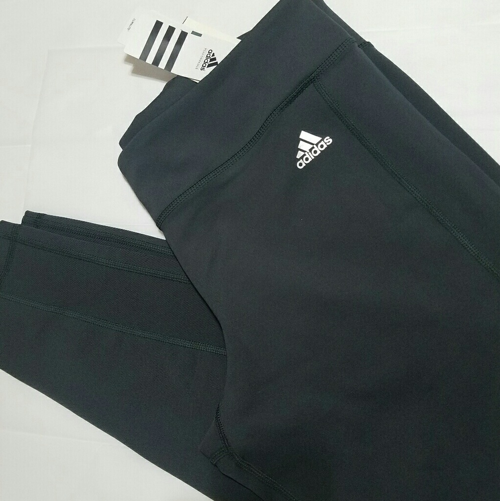 SOLD ..Gray long Adidas leggings - Picture 4 of 8