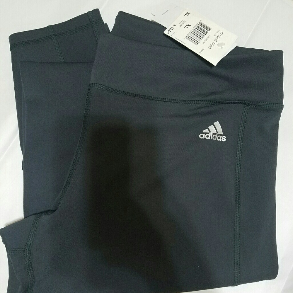SOLD ..Gray long Adidas leggings - Picture 8 of 8