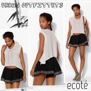 NEW Ecote Black w/Silver Starry Night Swing Shorts