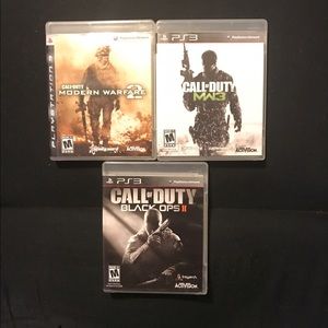 Call of Duty PS3 Bundle MW2, MW3, BO2