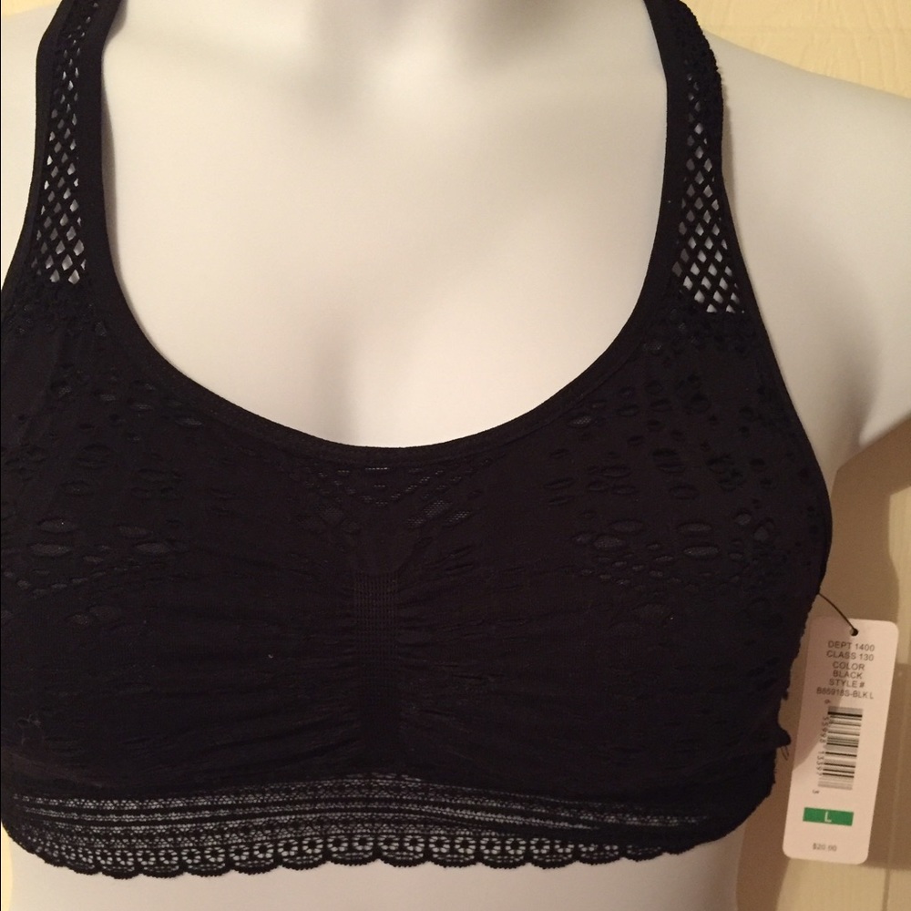 Eyelet Racerback Bralette - Picture 3 of 6