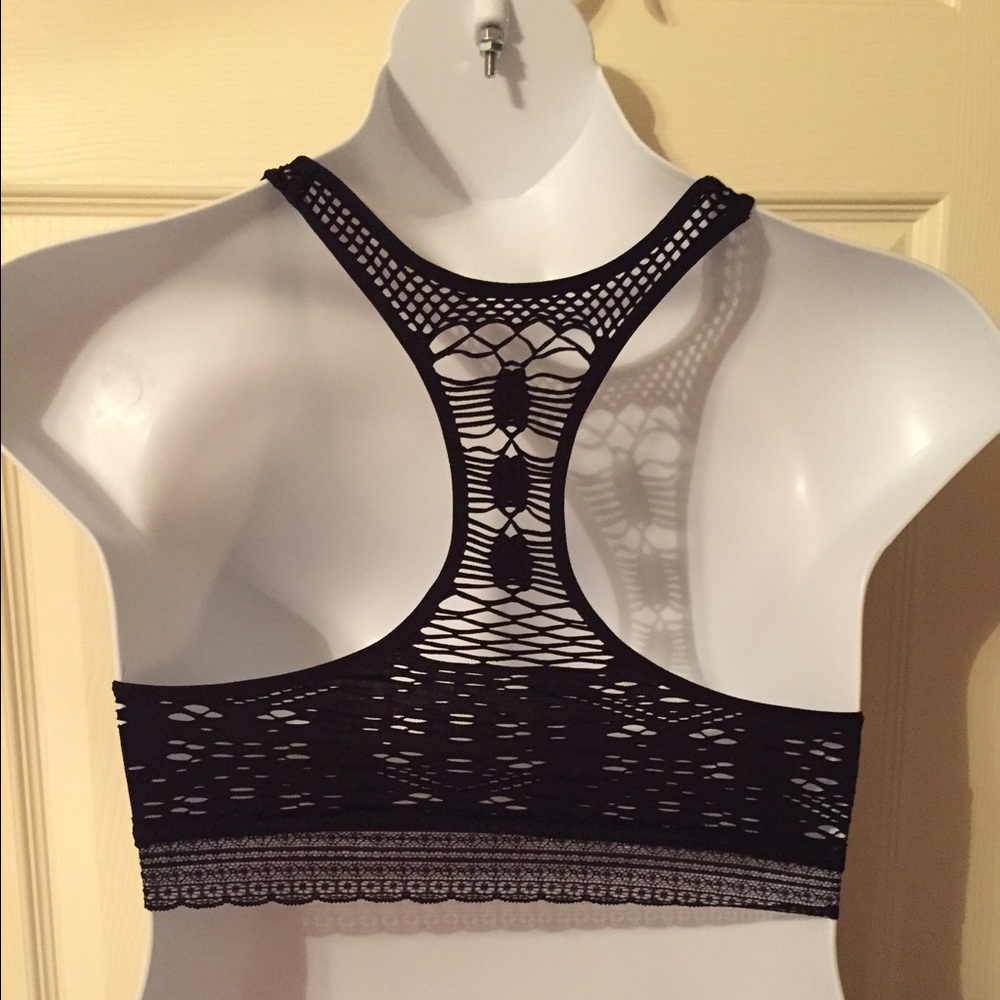 Eyelet Racerback Bralette - Picture 4 of 6