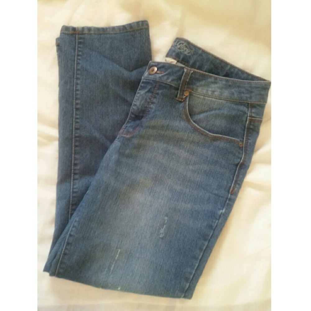 Distressed jeans