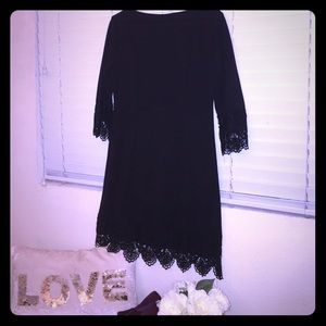 Black lace dress