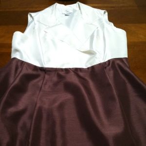 Beautiful Willow Glen Brown & WhiteDress- Like New