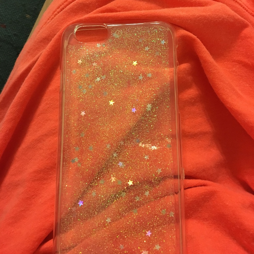Clear IPhone 6 glitter case