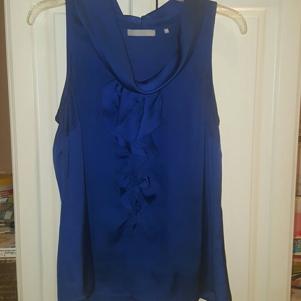 Silk blue top