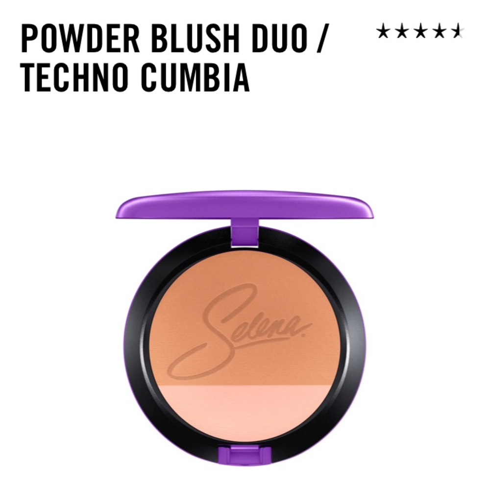 Powder blush duo in color "Techno Cumbia." New
