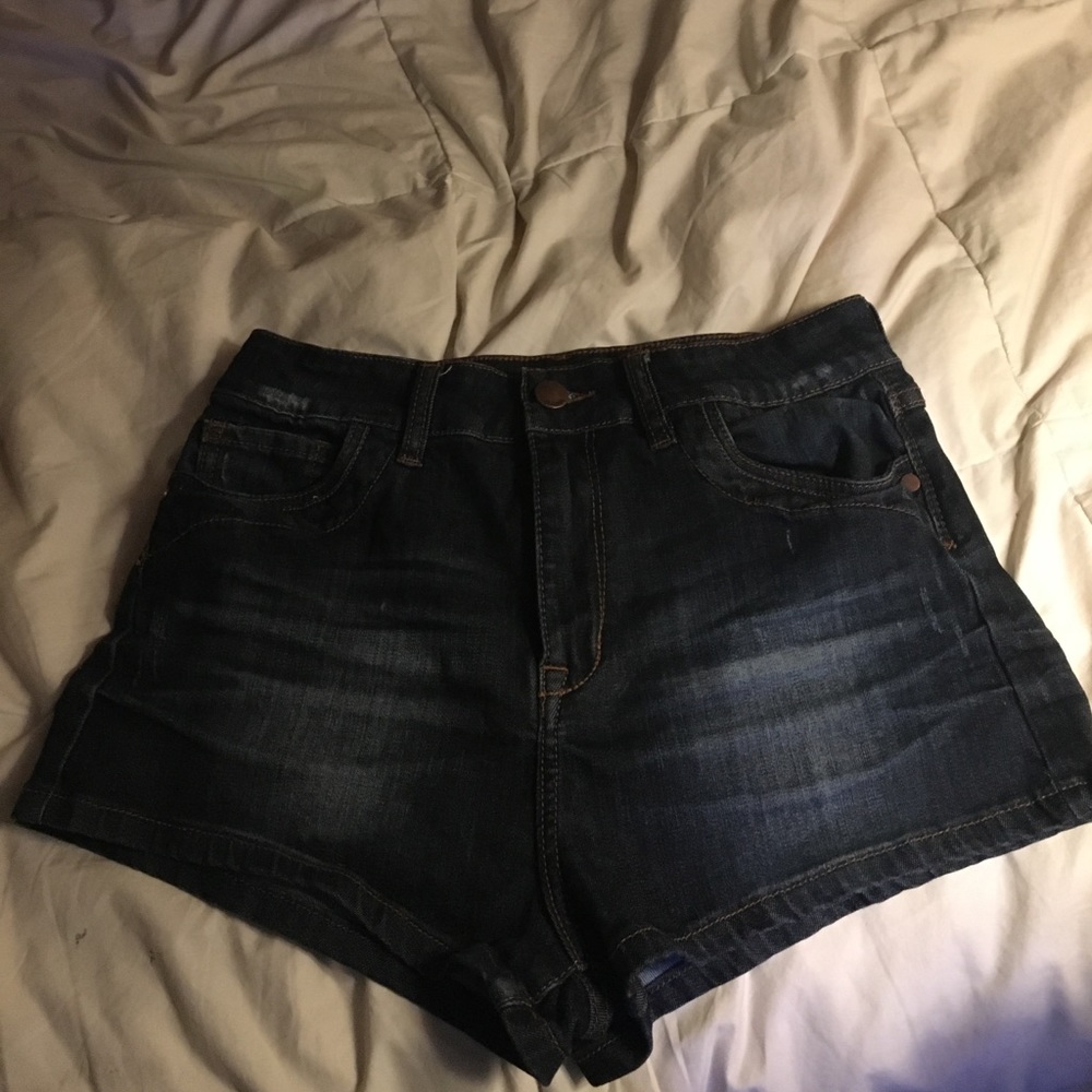 Dark mindcode jean shorts