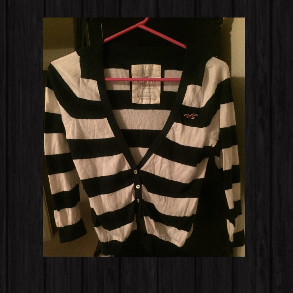 Hollister Striped Cardigan