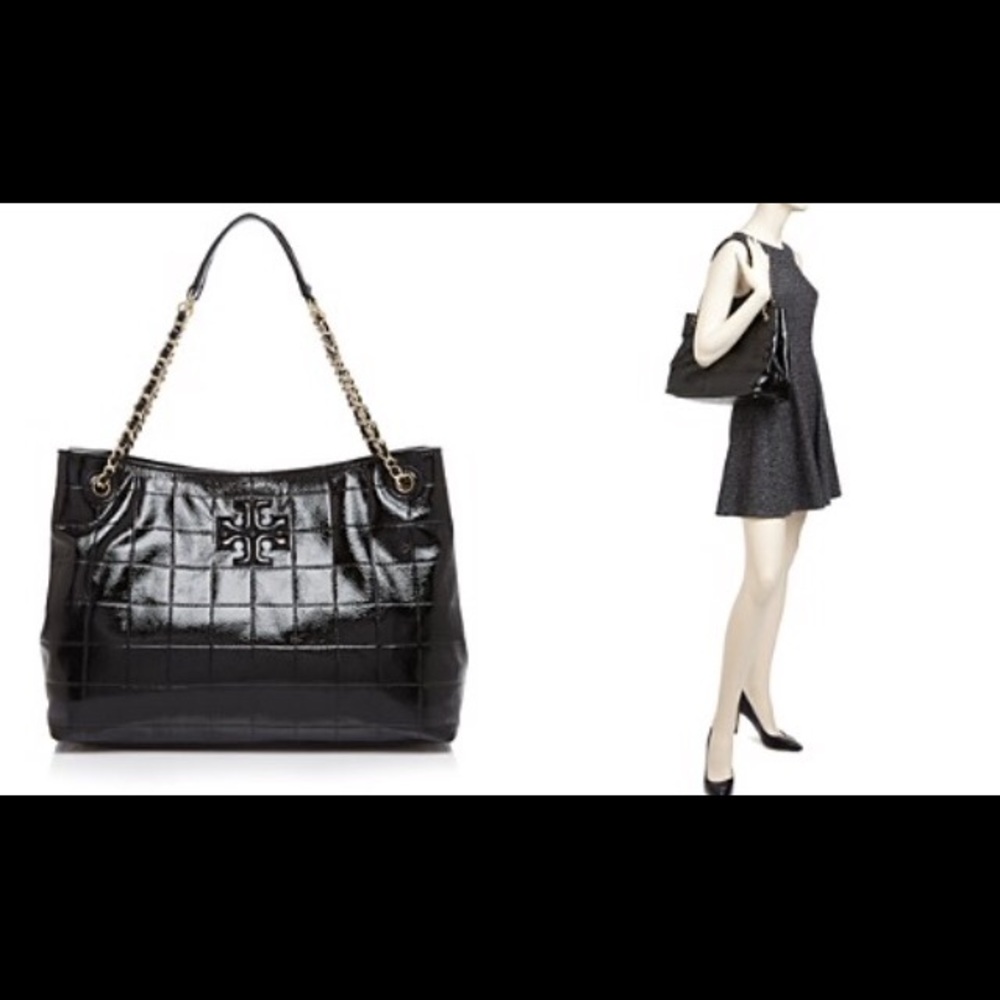 Tory Burch Marion quilted patent leather shoulder - Picture 3 of 4