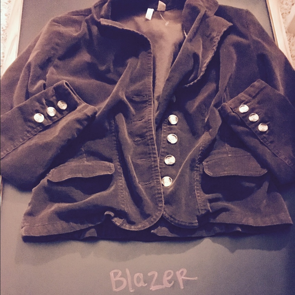 Brown blazer medium petite