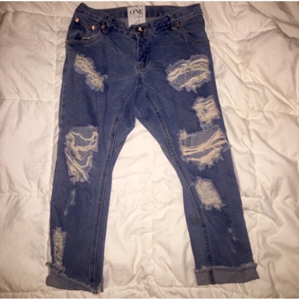 One teaspoon lonely boy destroyed jeans