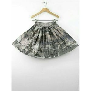 Allsaints Silver Palm Skirt
