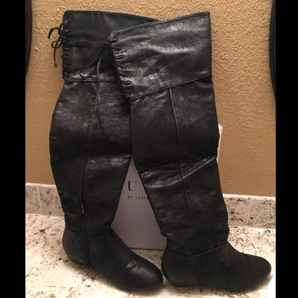 High knee boots from JUSTFAB
