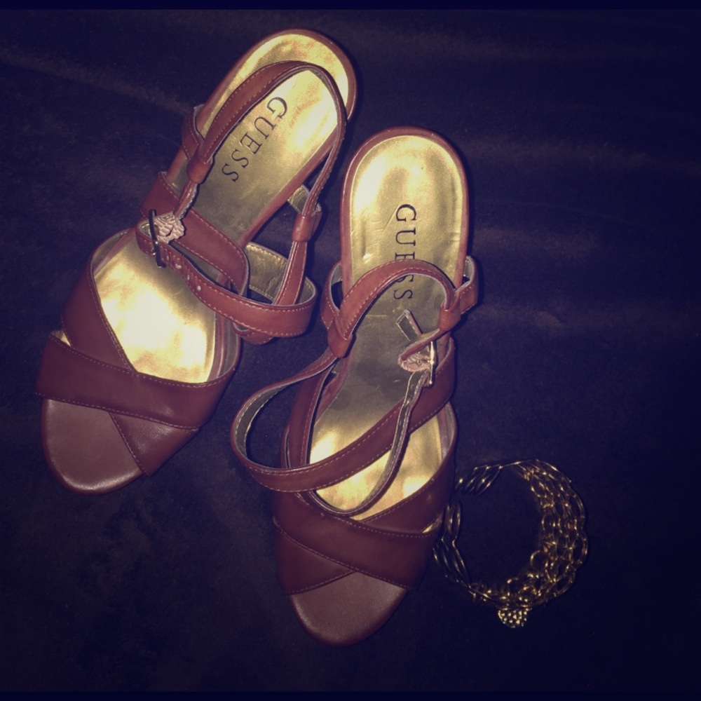 Brown Guess heels