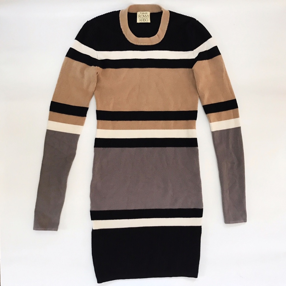 Torn by Ronny Kobo Striped Cecilia Dress