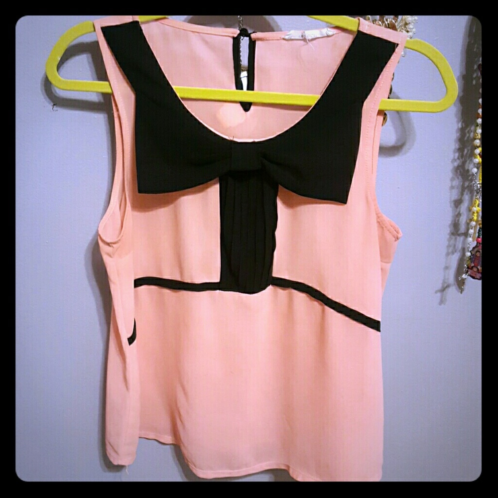 Coral pink blouse