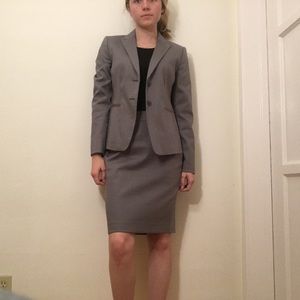 NWT Ann Taylor Grey Pinstripe Suit
