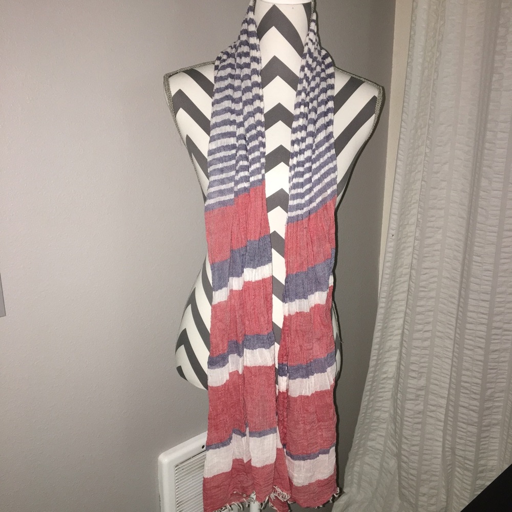 Striped Long Scarf