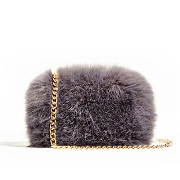 Zara Handbags - Zara faux fur mini purse Zara Handbags - Zara faux fur mini purse