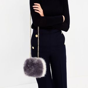 Zara Bags - Zara faux fur mini purse Zara Bags - Zara faux fur mini purse