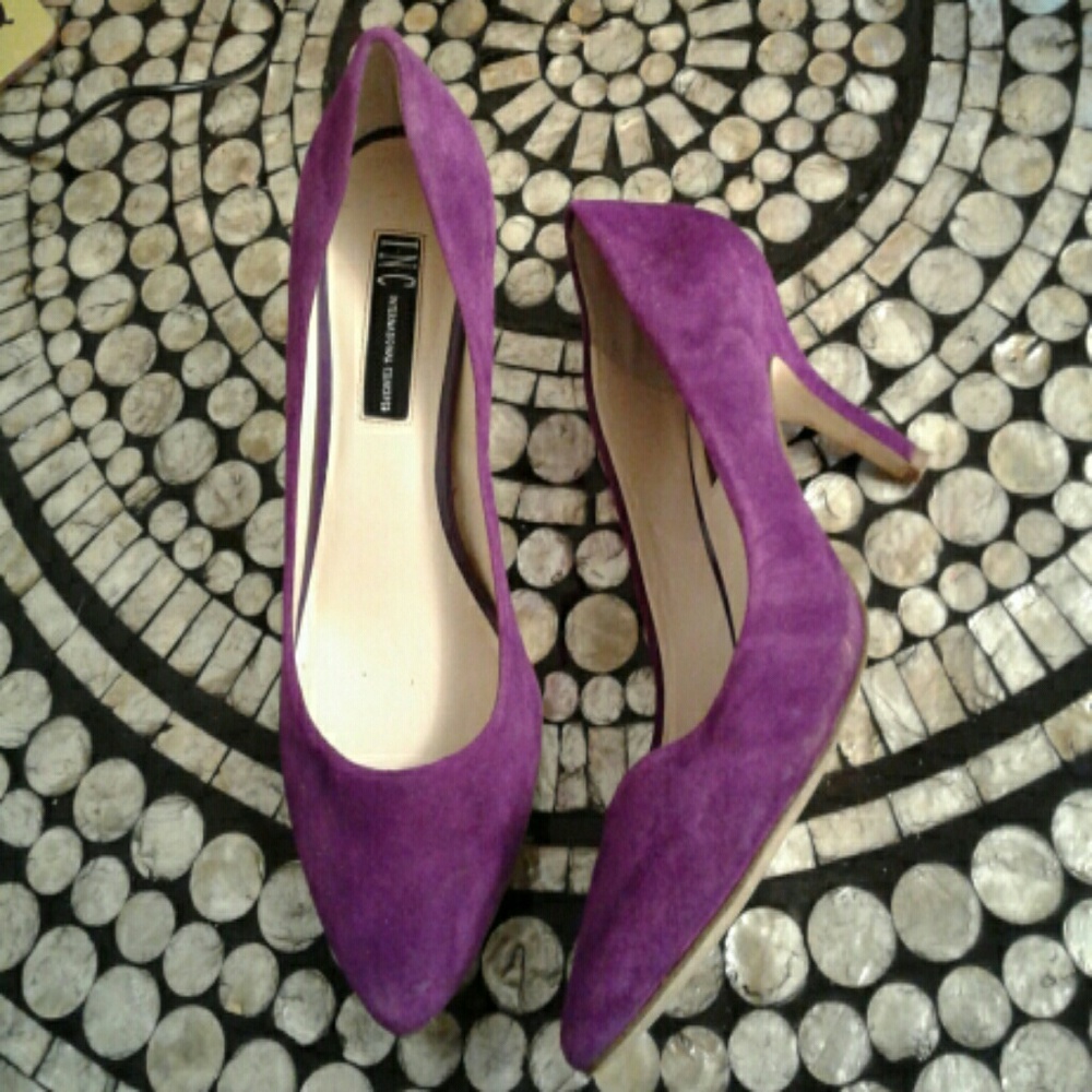 Purple Suede I.N.C Heels