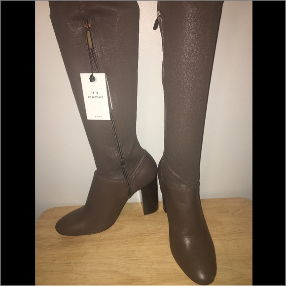 knee high chunky boots zara