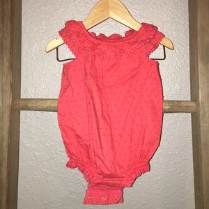 Old Navy Coral Romper - 6-12 Months