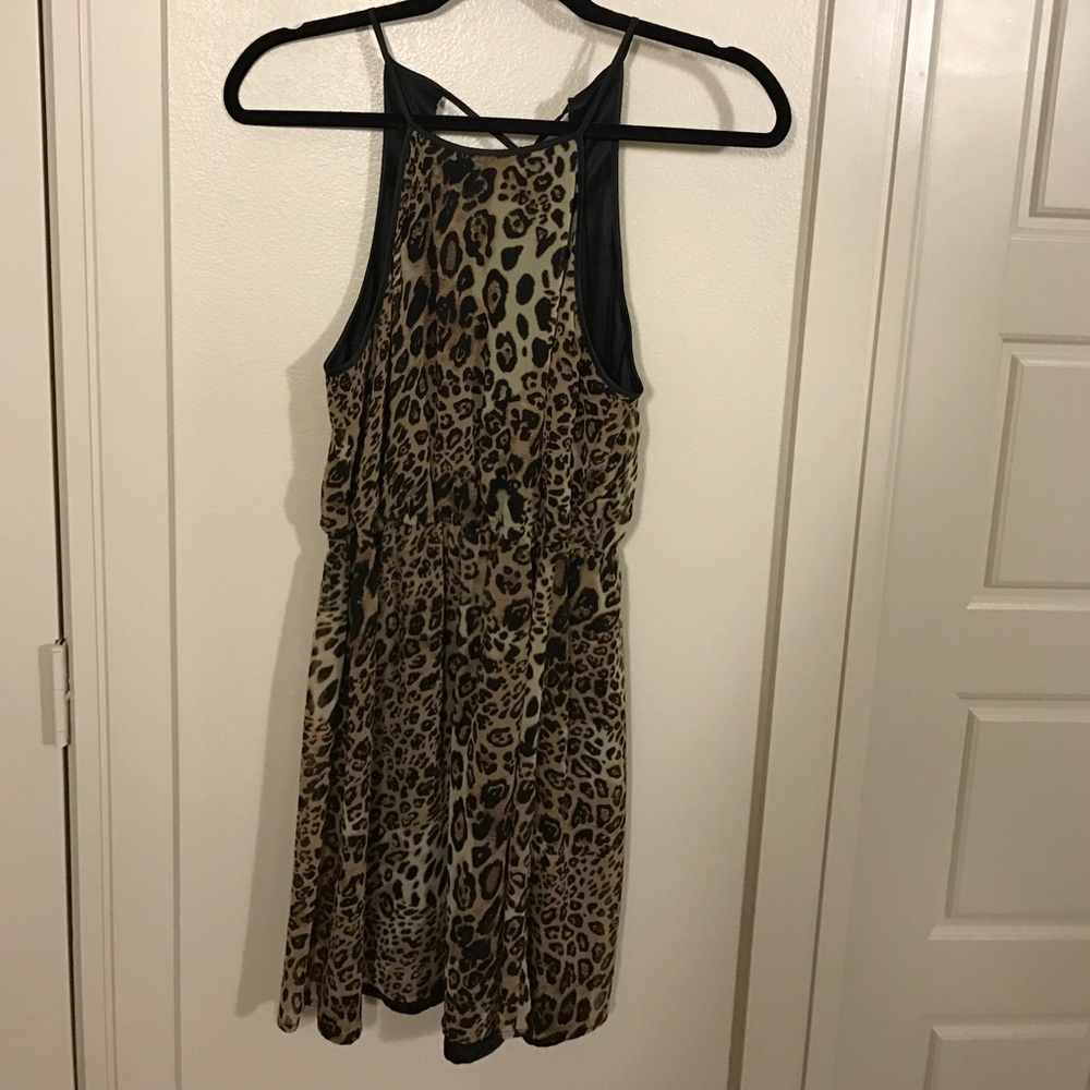FOREVER 21 Cheetah Leopard Halter Dress