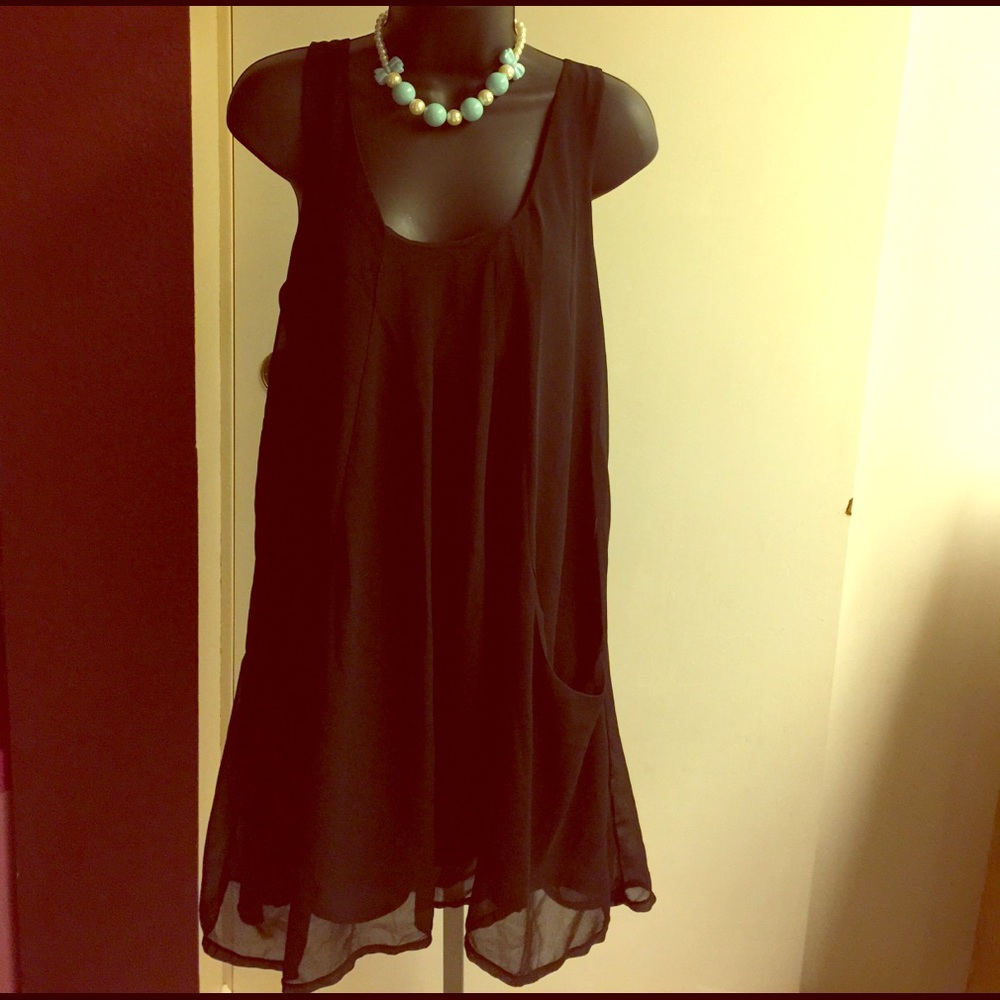 Black Chiffon Dress