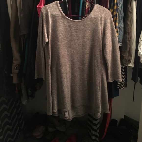 Grey knit tunic - Picture 1 of 3