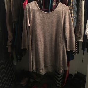Grey knit tunic