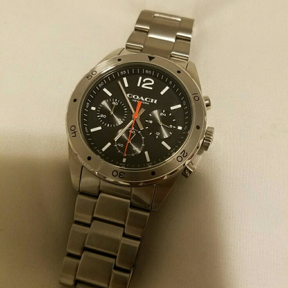 Men's Gun Metal COACH watch - Picture 1 of 2