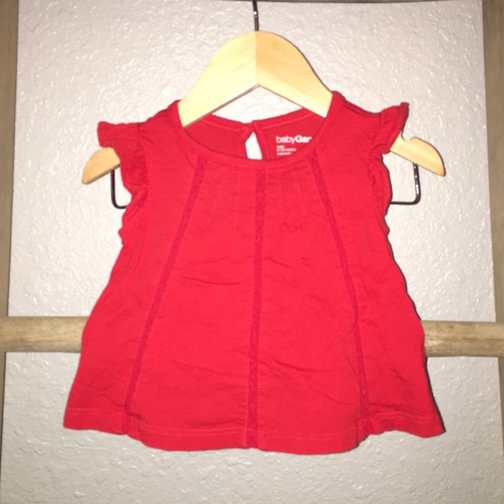 babyGAP Red S/S Tee - 6-12 Months