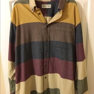 Wrinkle-Free Multicolor XL Orvis Button Down