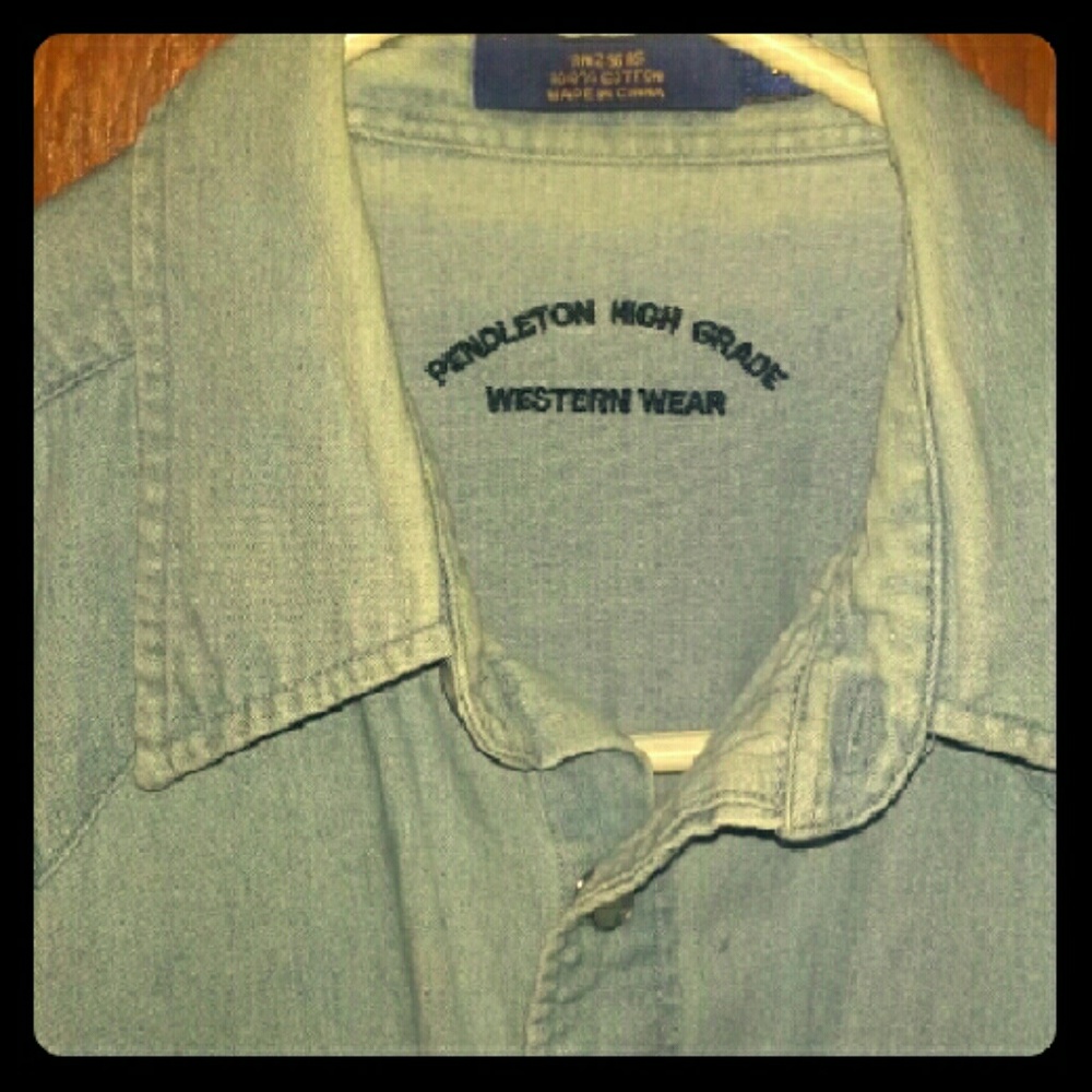 Pendleton button up men's western hipster .