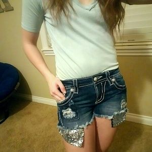 Miss Me - Sequin Pocket Shorts