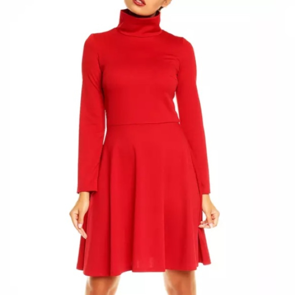 ▫️X-Mas▫️ Cozy Mini Red Fit Flare Dress