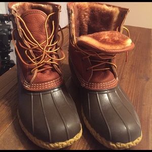 Women's Tumbled-Leather LL Bean Boots